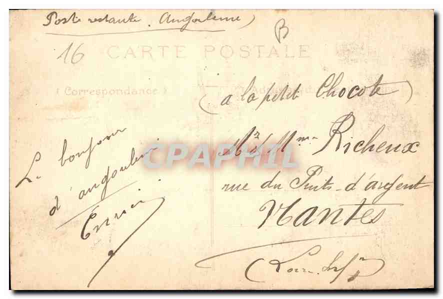 Angoulême — Hôtel de Ville — éditeur K.D. n°4 — Reverso