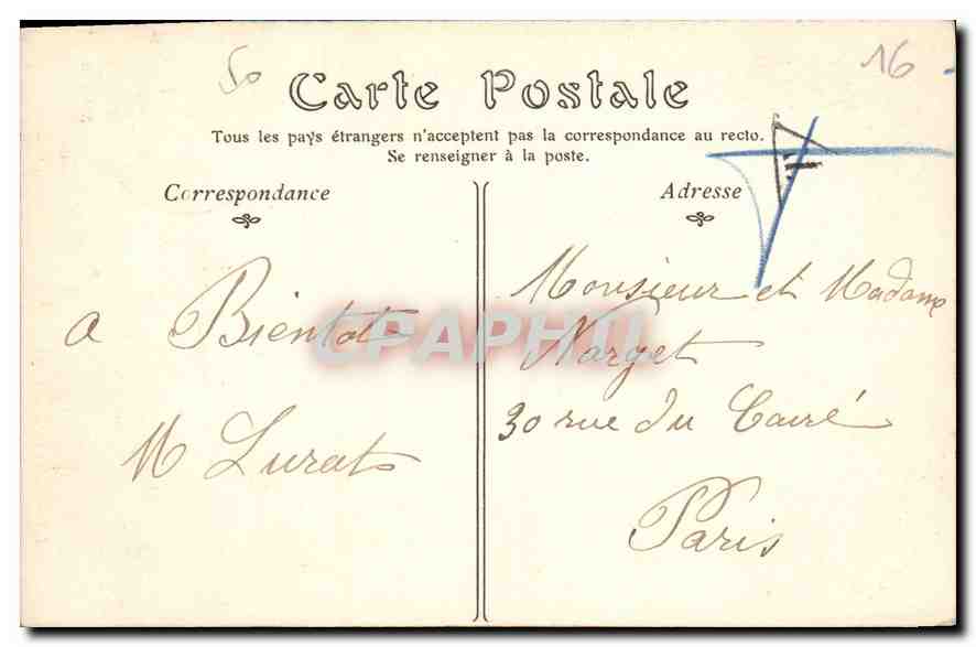 La Rochefoucauld (Charente) — couloir d'un bâtiment historique — Larochefo, n° 4198 — Verso