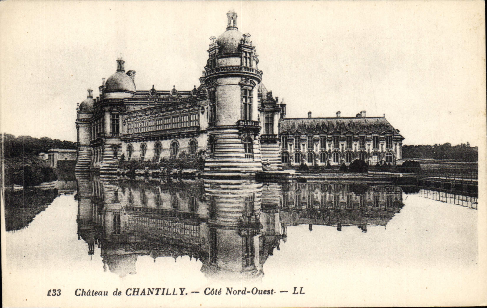 CPA Chateau de Chantilly Cote Nord Ouest 