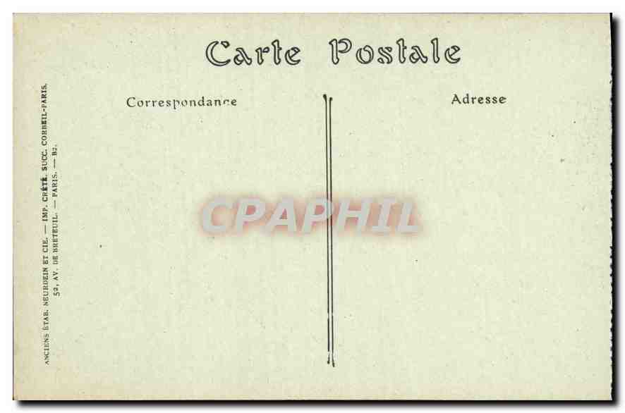 CPA Palais de Compiegne vue sur le Parc prise du Berceau de l'Empereur  — Rückseite