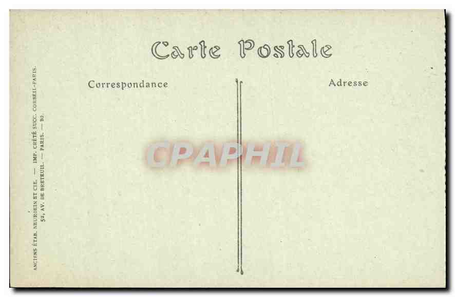CPA Palais de Compiegne Le Salon de Famille  — Rückseite