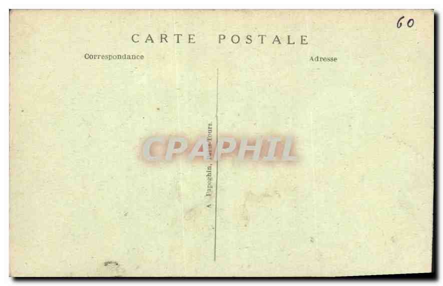 CPA Chateau de Chantilly cote nord Ouest  — Rückseite
