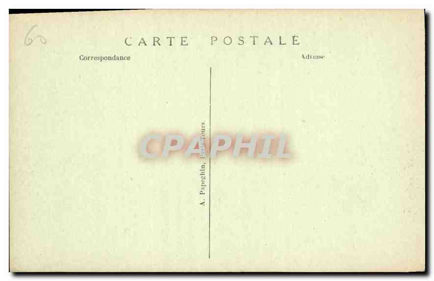 CPA Chateau de Chantilly Entree principale et la Chapelle  — Rückseite
