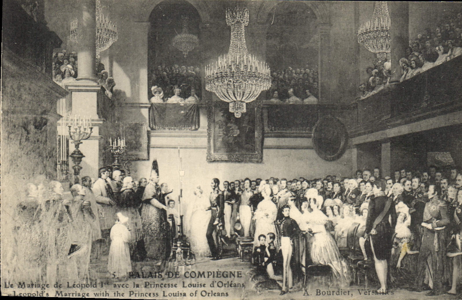 CPA Palais de Compiegne le Mariage de Leopold Ier avec la Princesse Louise d'Orleans 