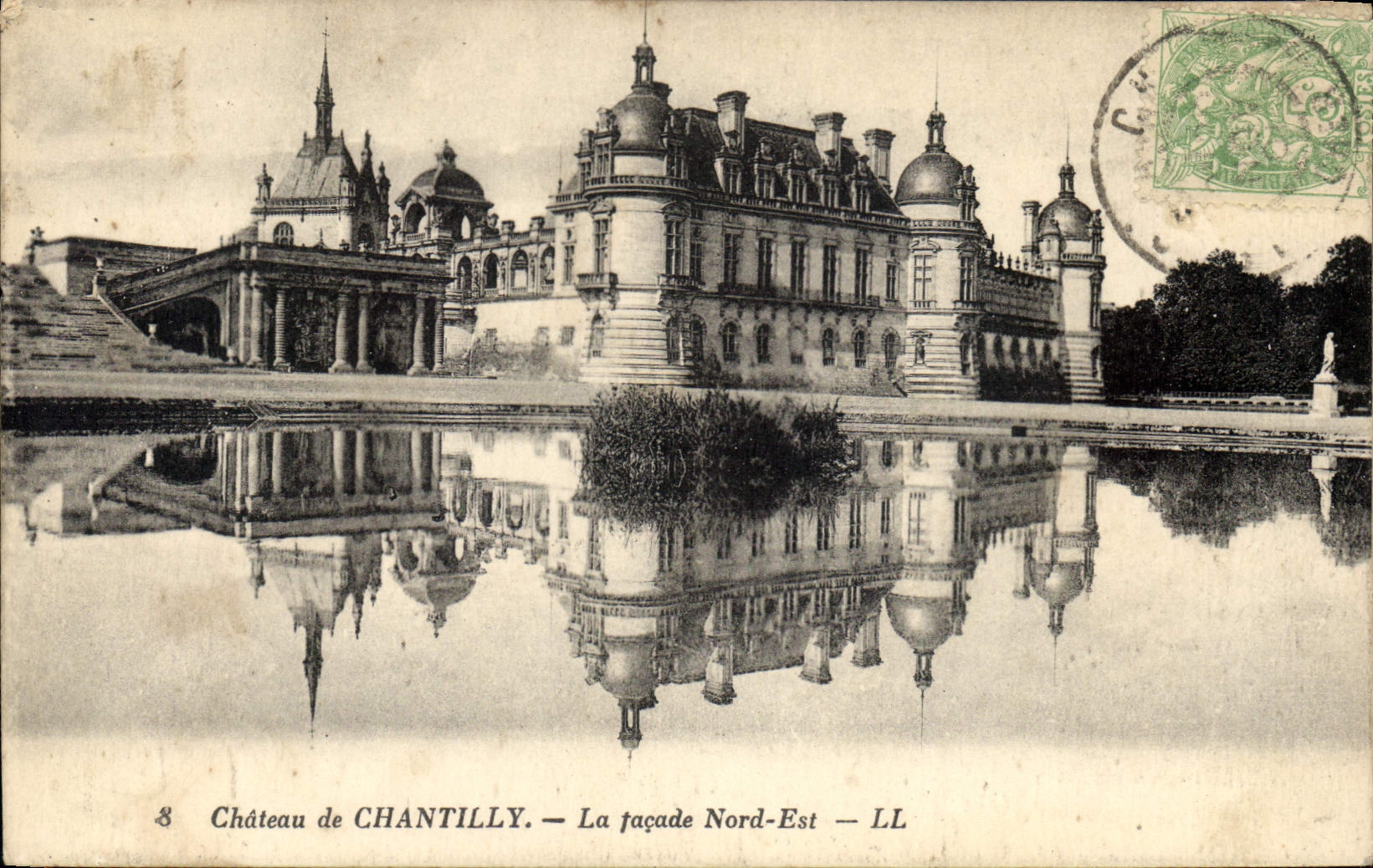 CPA Chateau de Chantilly la facade Nord Est 