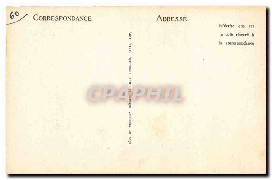 CPA Chantilly Le Chatelet et la Chapelle  — Verso