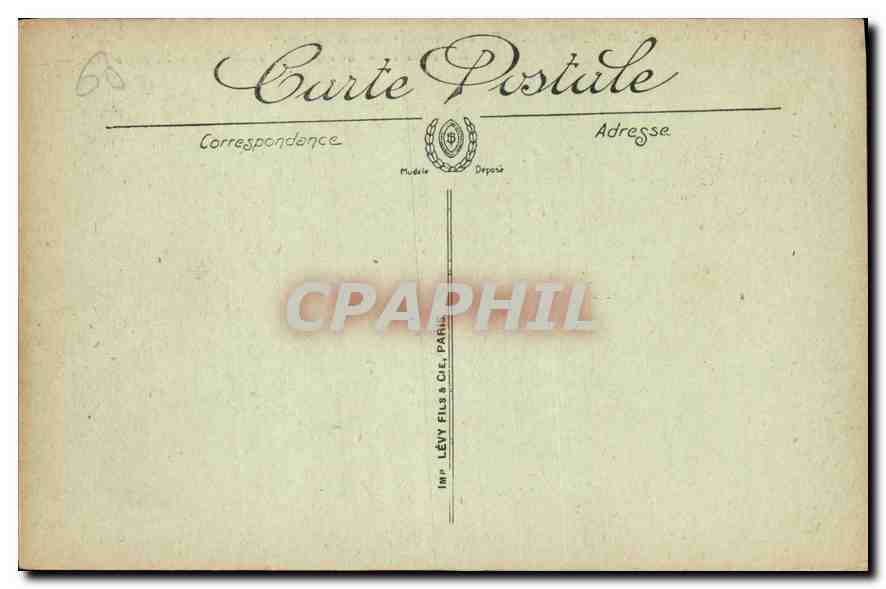 CPA Chateau de Pierrefonds en Ruines Construit en 1890  — Rückseite