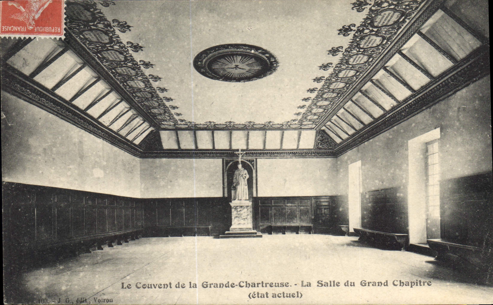 CPA Le Couvent de la Grande Chartreuse la Salle du Grand Chapitre etat actuel 