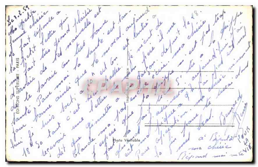 CPA Doux espoir Femme — Rückseite