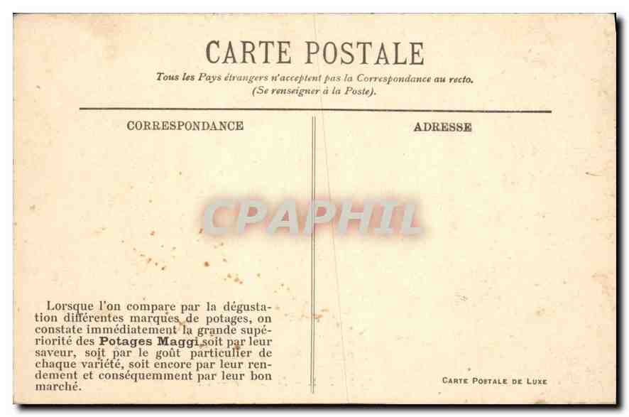 CPA Chantilly le Chateau l'Allee des Philosophes  — Rückseite
