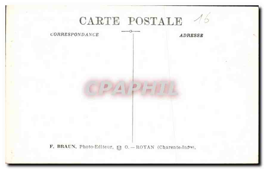 CPA Charente la Couronne Ruines de l'ancienne Abbaye des Augustins XII et XV siecles  — Rückseite