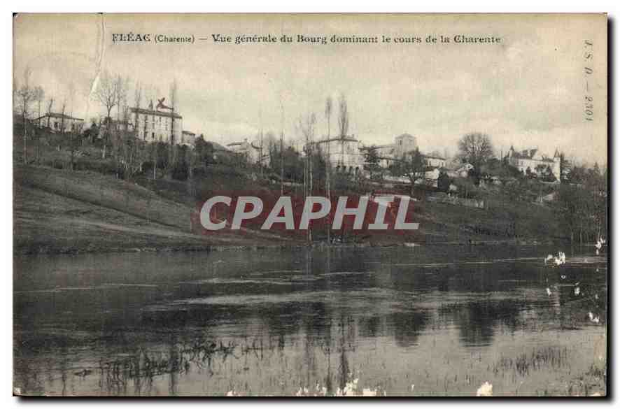 CPA Fleac Charente vue generale du Bourg dominant le cours de la Charente 