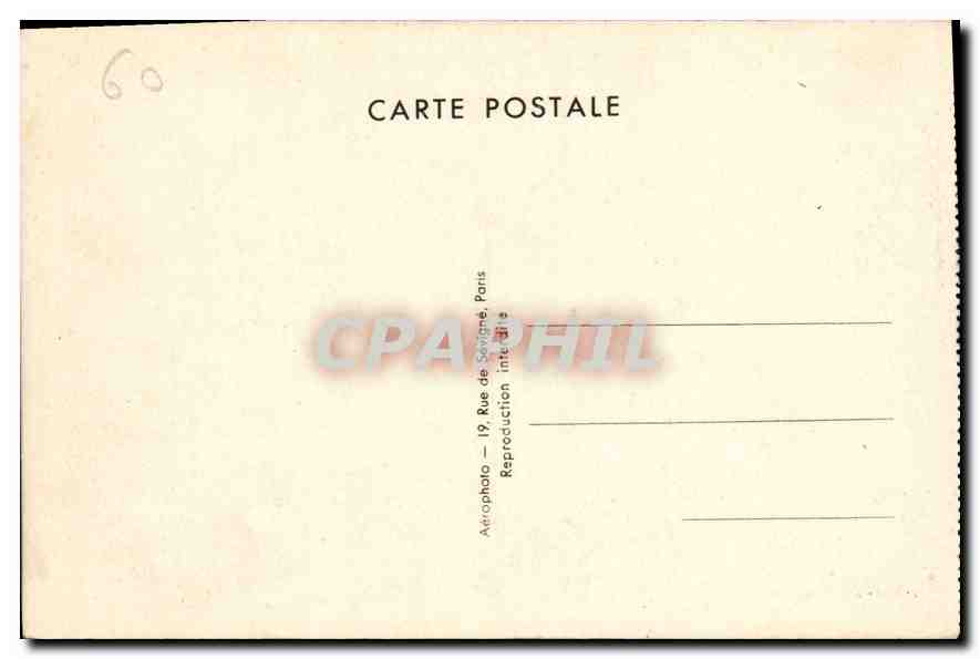 CPA Pierrefonds le Chateau  — Rückseite