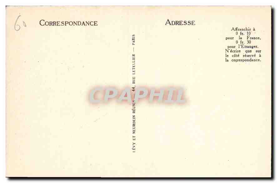 CPA Pierrefonds Vue generale cote Sud Ouest du Chateau  — Rückseite