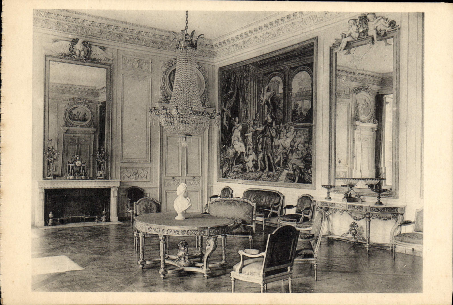 CPA Chateau de Compiegne Salon de Marie Antoinette 