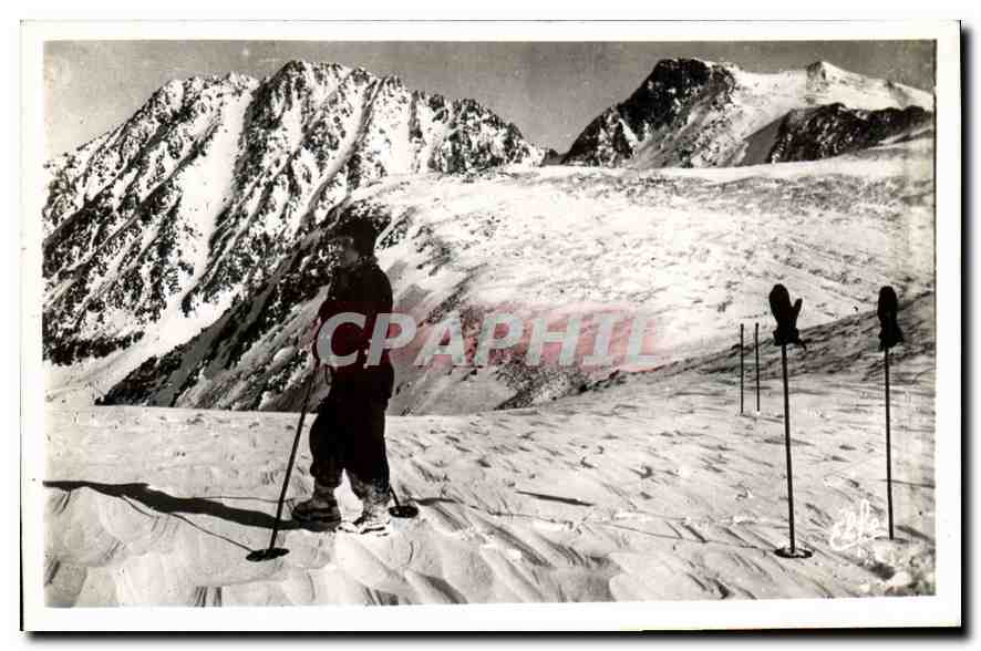 CPA Les Sports d'Hiver a Puymorens Ski Porteille de Kerfourg Pic Pedroux et le pic de Coume d'or