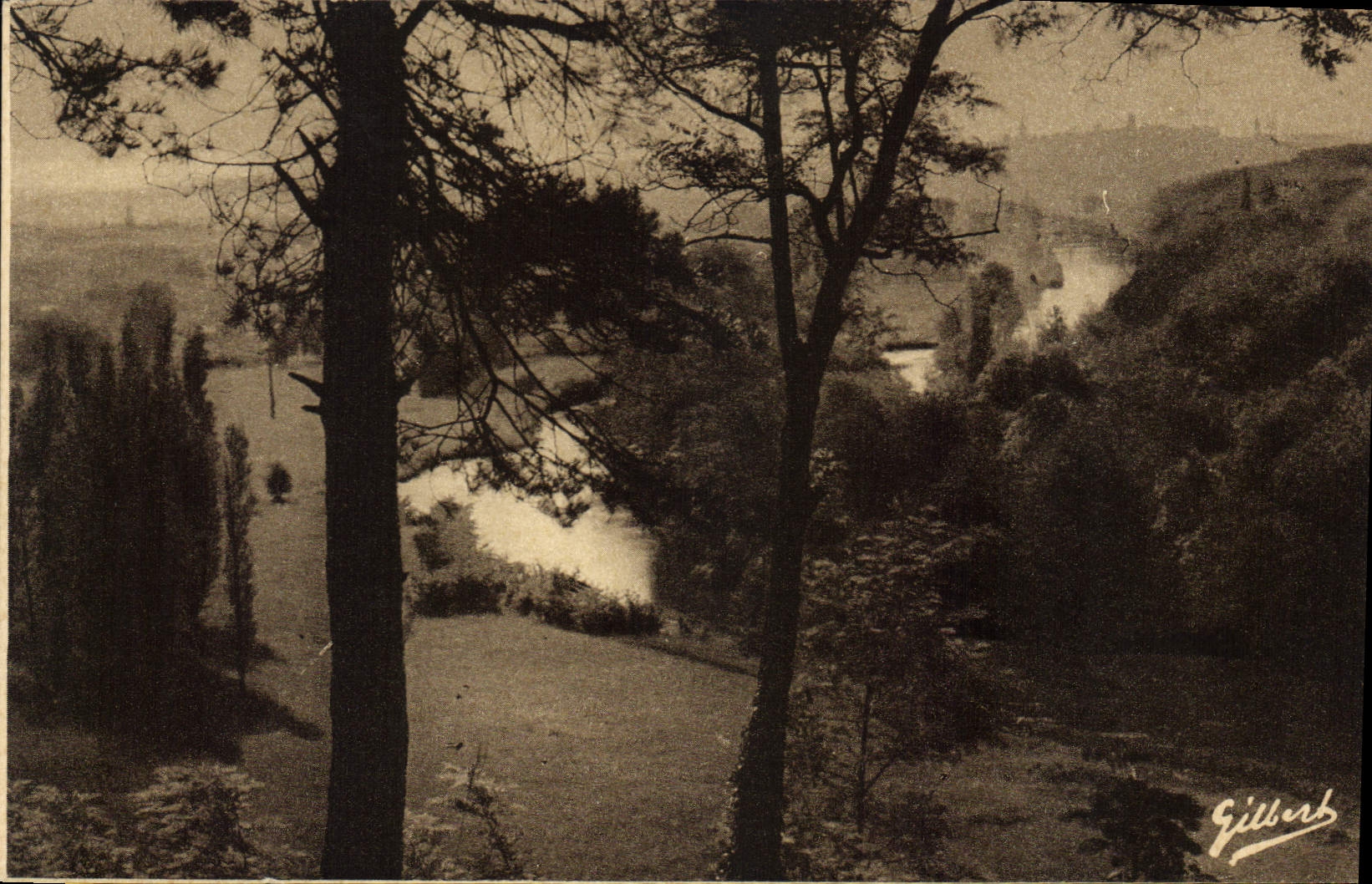 Vue de la Charente — vue depuis un promontoire boisé — Gilberk