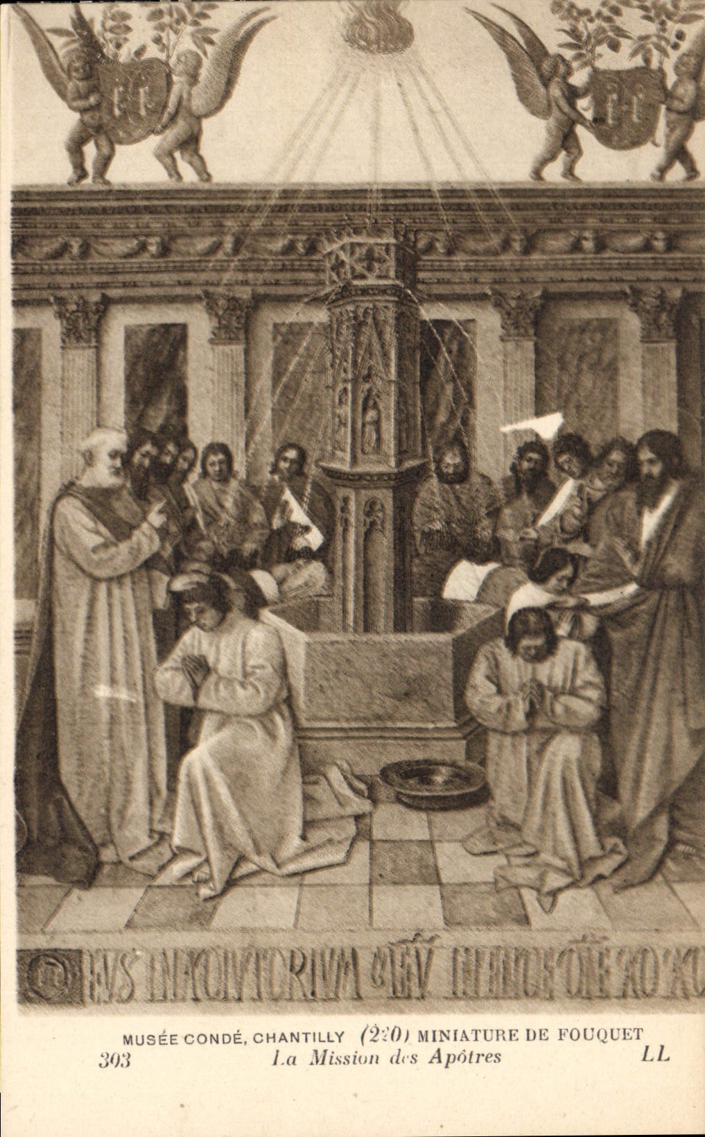 CPA Musee Conde Chantilly Miniature de Fouquet la Mission des Apotres 