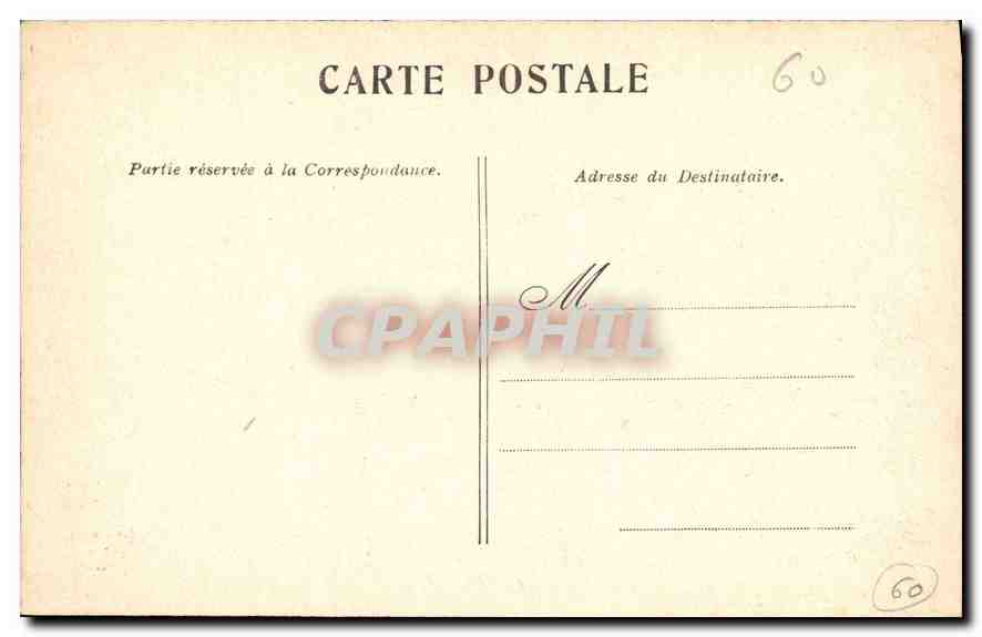 CPA Chantilly le Chateau  — Rückseite