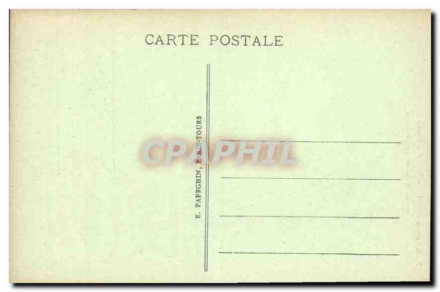 CPA Chateau de Chantilly Entree principale et la Chapelle  — Rückseite