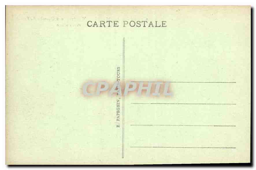 CPA Chateau de Chantilly Cote Nord Ouest  — Verso