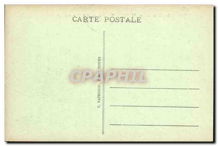 CPA Chateau de Chantilly Vue prise du Parterre  — Rückseite