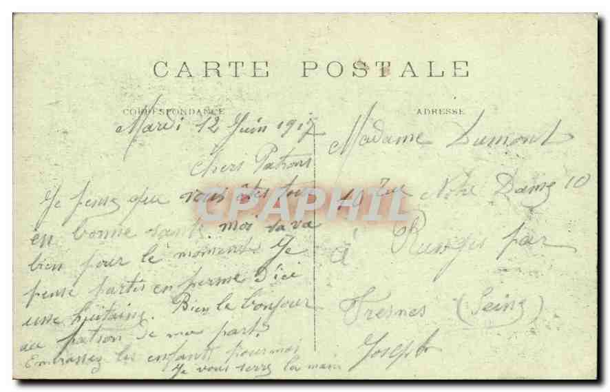 Environs de Villers-Cotterêts — Le Château de Pierrefonds — Vue prise du Rocher — Risso, lith. & édit. Villers-Cotterêts — Rep.-Int. — Rückseite