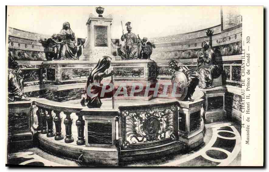 CPA Chateau de Chantilly Mausolee de Henri II Prince de Conde 
