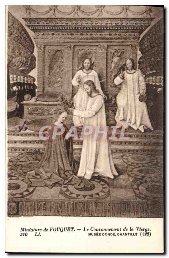 Le Couronnement de la Vierge — Miniature de Fouquet — Musée Condé, Chantilly (225)