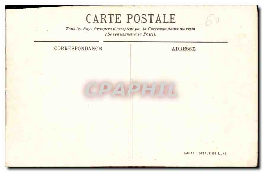 CPA Pierrefonds le Chateau les Bains et l'Hotel des Bains  — Rückseite