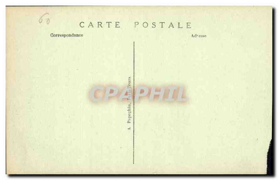 Château de Chantilly — Vue prise du Parterre — A.P. n°6 — Rückseite