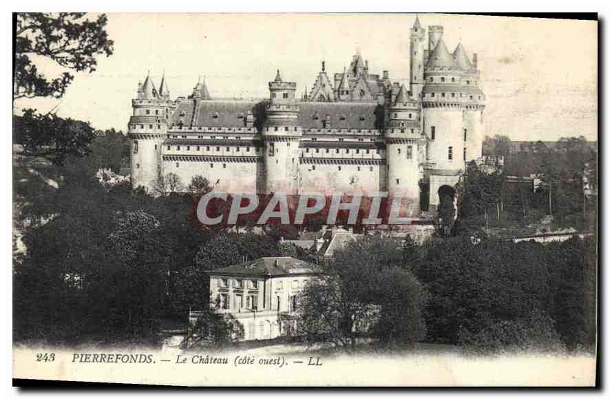 CPA Pierrefonds le Chateau cote ouest 