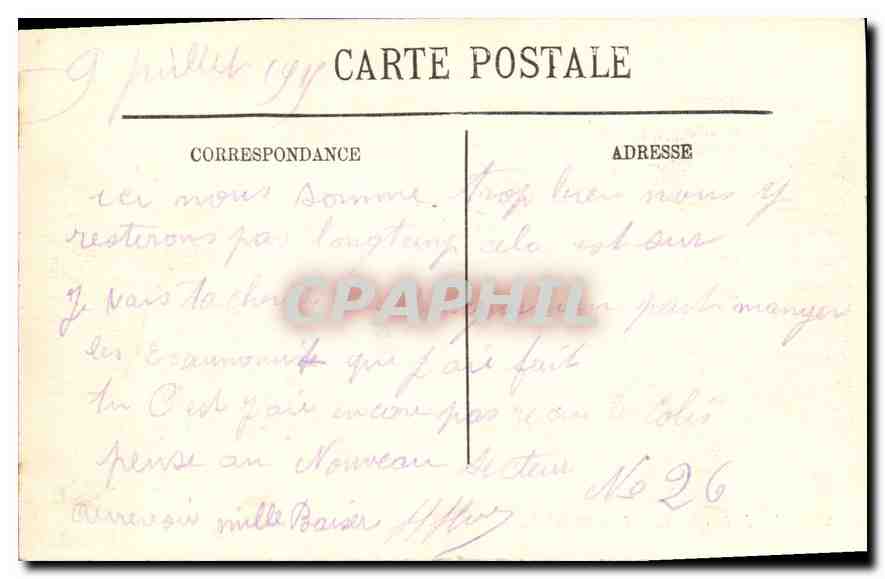 CPA Pierrefonds le Chateau cote ouest  — Rückseite