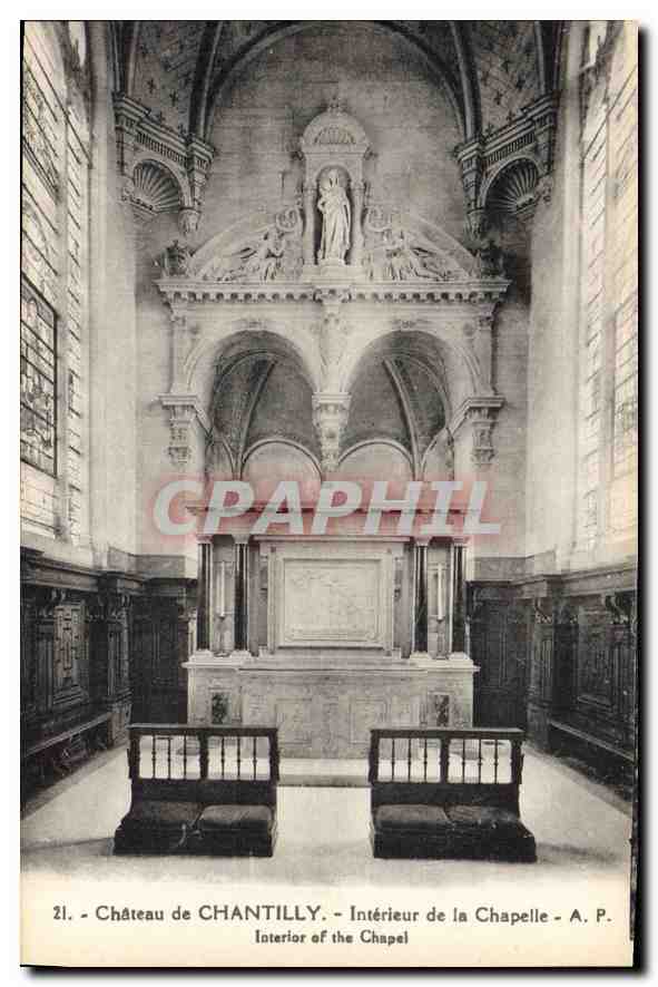 CPA Chateau de Chantilly Interieur de la Chapelle 
