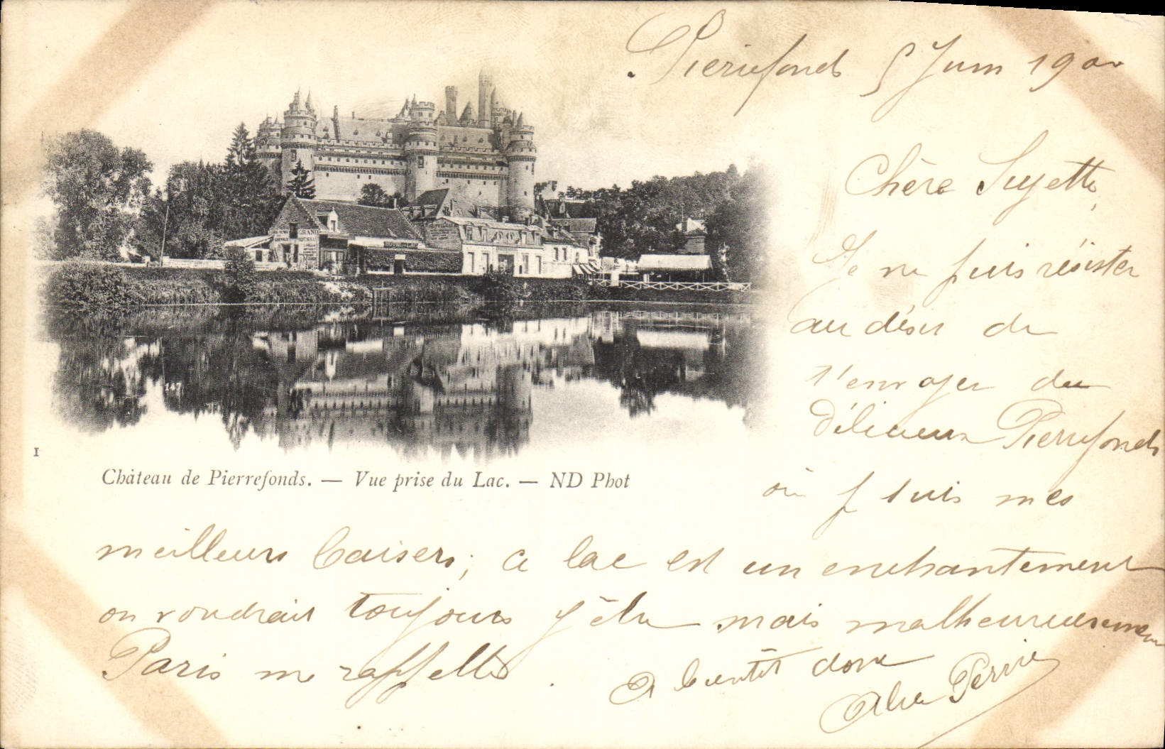 Château de Pierrefonds — Vue prise du Lac — ND Pbot