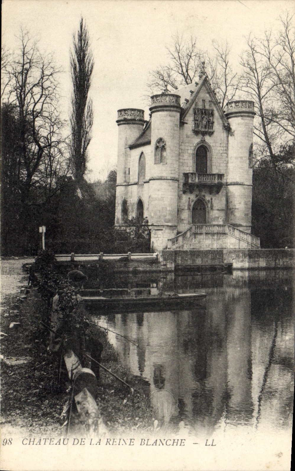 CPA Chateau de la Reine Blanche Peche Pecheur