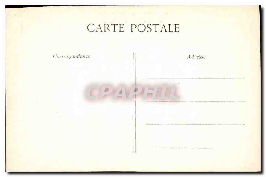 CPA Chateau de Chantilly  — Rückseite