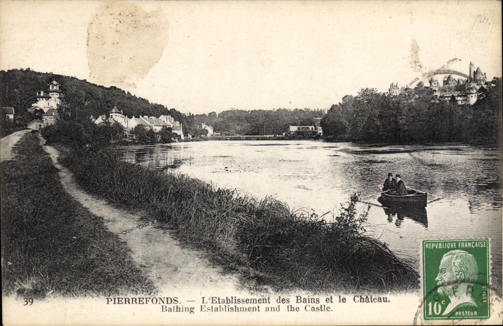 Pierrefonds — Das Thermalbad und das Schloss — Verleger nicht sichtbar, Nr. 39