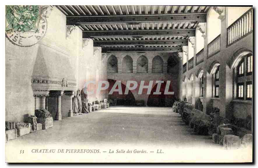 CPA Chateau de Pierrefonds la Salle des Gardes 