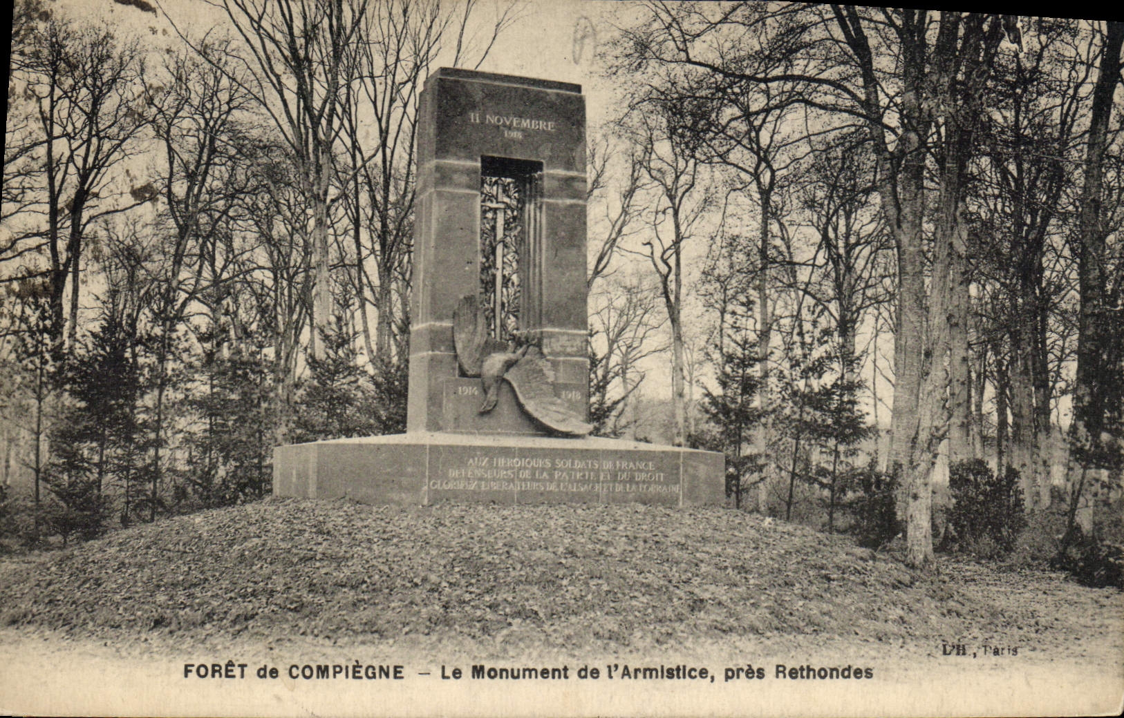 Forêt de Compiègne — Le Monument de l'Armistice, près Rethonde