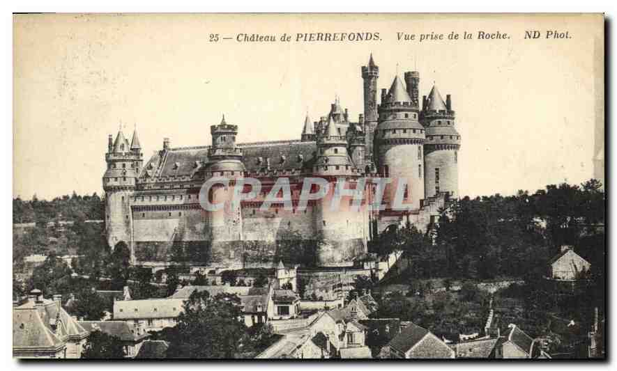 CPA Chateau de Pierrefonds Vue prise de la Roche 