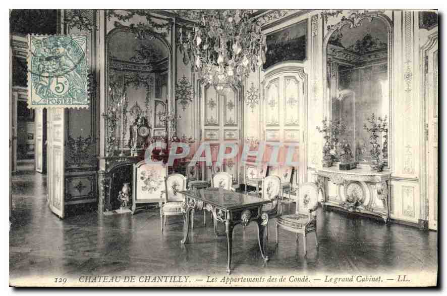CPA Chateau de Chantilly les Appartements des de Conde le Grand Cabinet 