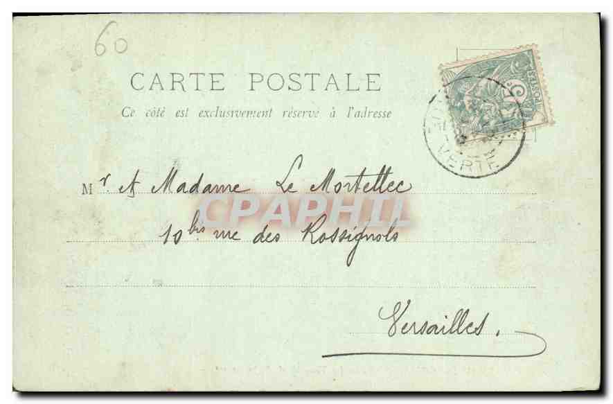 CPA Chateau de Compiegne la Tonnelle de Napoleon I  — Rückseite