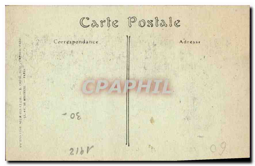 CPA Compiegne L'Eglise St Jacques  — Verso