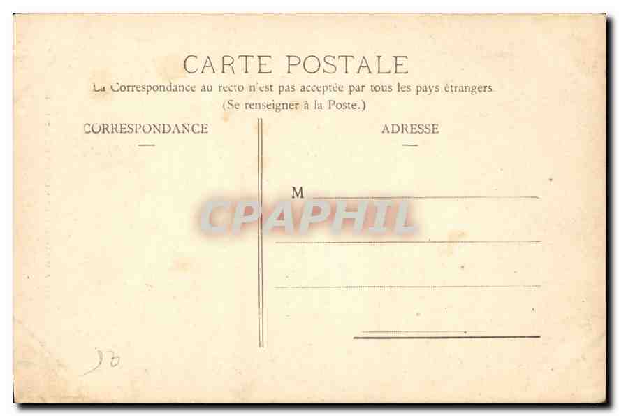 CPA Besancon la Porte Rivotte  — Rückseite
