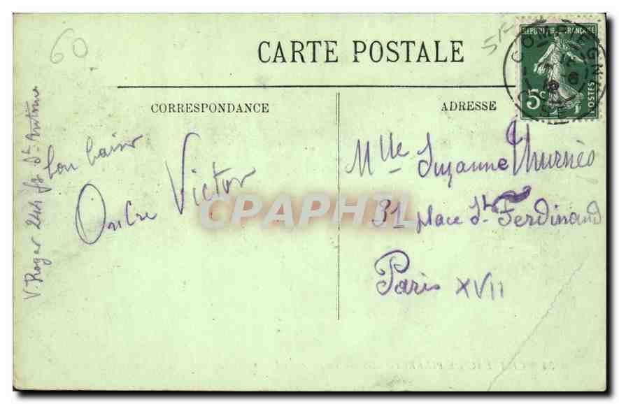 Château de Pierrefonds — La Salle des Preux — LL 60 — Verso