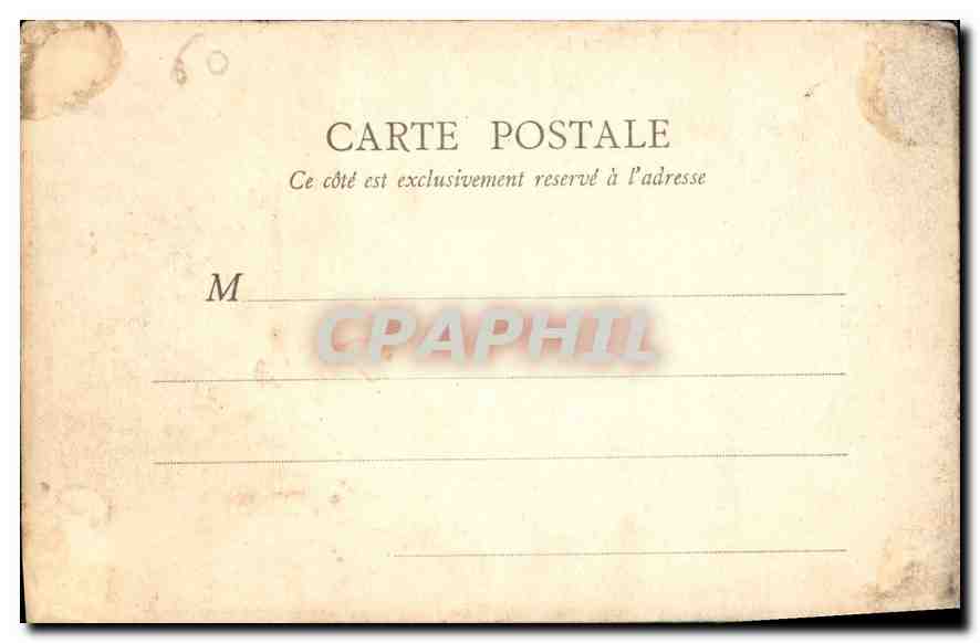 CPA Chateau de Chantilly le Grand Vestibule  — Rückseite