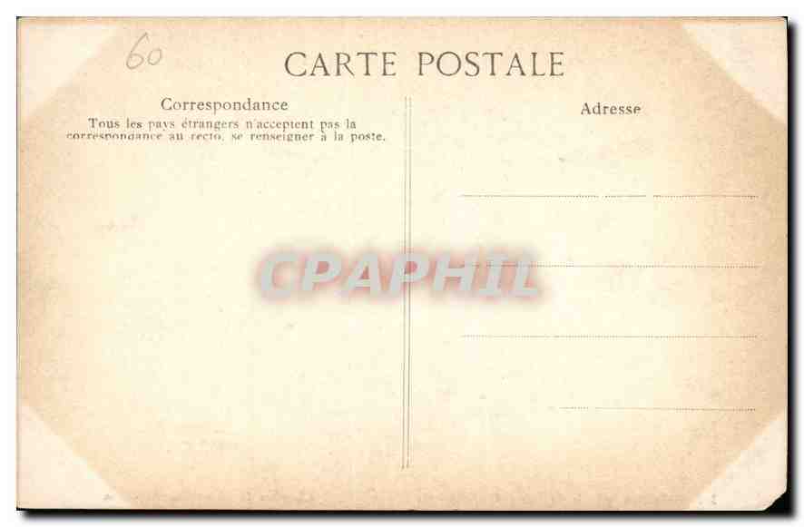CPA Collection speciale du Palais de Compiegne Chambre de l'Empereur Napoleon  — Rückseite