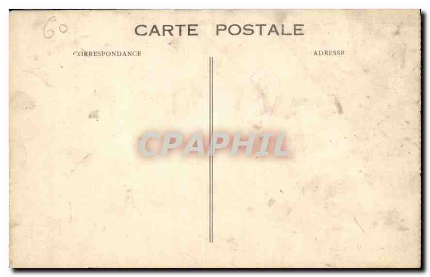 CPA Palais de Compiegne le Palais et le Banc de l'Empereur  — Rückseite