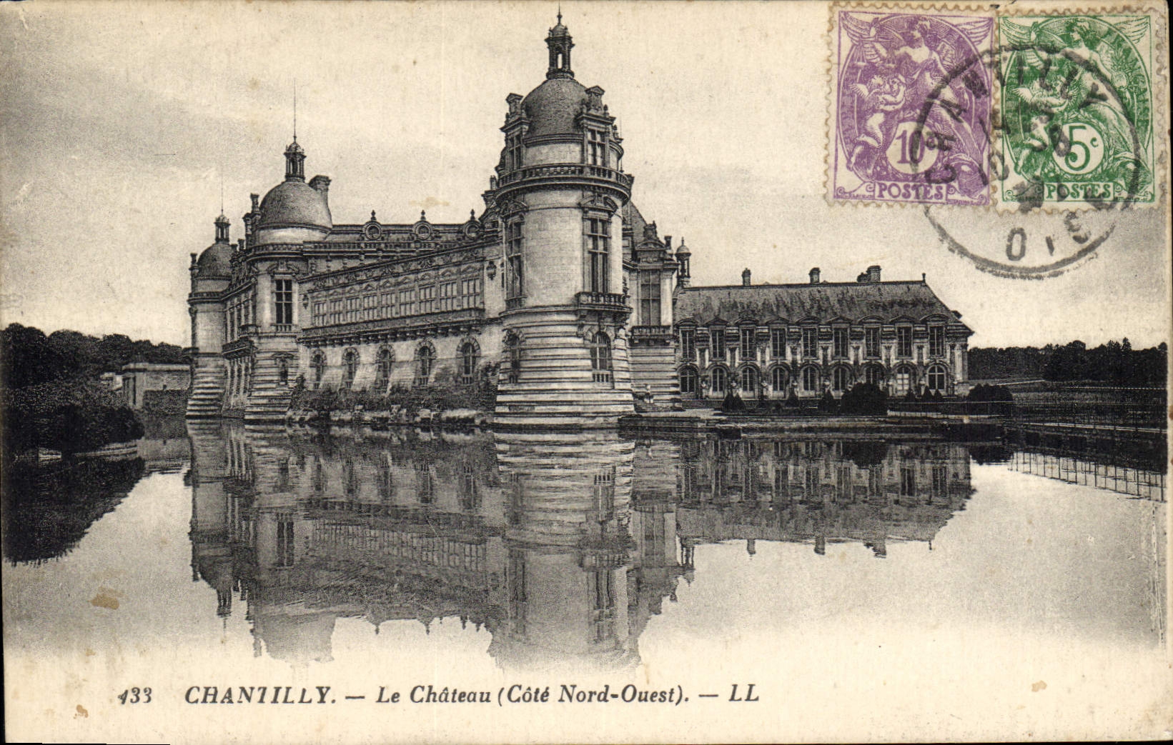 CPA Chantilly le Chateau Cote Nord Ouest 